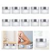 SOLUSTRE 10pcs Frosted Glass Cream Bottles Cosmetic Containers for Ointments Lotions Creams Travel-friendly Design for Dispensing Each view 4
