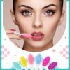 100 Pieces Lip Scrub Brushes Double Sided Silicone Exfoliating Lip Brush with Container Soft Silicone Face Lips Cleaning Tool Scrubber for Plump Smoother Appearance Multi Colored view 4