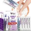 nbc BeautiLab Pedicure Foot Soak, Foot Spa Soak, Pedicure Kit, Bubble Foot Bath for Tired & Dry Cracked Feet 16 Packs A Box, Lavender view 1