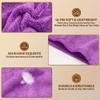 NEXCOVER Hair Towel Microfiber, 2 Pack Grey Purple 9.8 inch X 25.5 inch Hair Wrap,Ultra Absorbent Hair Turbans,Fast Drying Head Towels for Women Wet Hair,Long,Curly,Thick,Frizzy Hair view 2