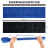 African Net Sponge, 2 Pieces Exfoliating Premium Nylon Bathing/Wash Net for Daily Back Body Scrub Scrubber Shower Net (Black, Blue)  view 2