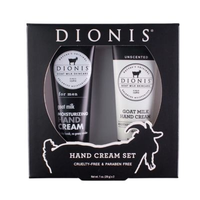 Dionis Goat Milk Hand Cream Unscented & Mens Fresh 1oz (Pack of 2)
