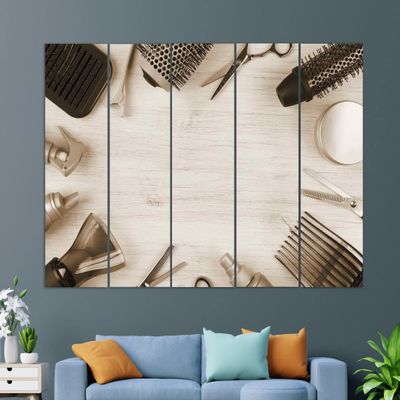 CanvasDushArt Barbershop Wall Art, Barber Gift, Barbershop Accessories, Hairdresser Gift, Barbershop Painting, Barbershop Wall Decor, Barbershop Print