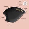 WILDLING Empress Stone Gua Sha Facial Stone I Facial Massage Stone to Lift, Plump, Tone + Sculpt I Patented Design Crafted with 100% Authentic Bian Stone view 4