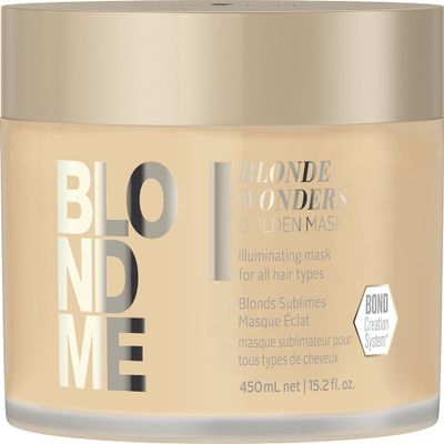 BlondMe All Blondes Golden Mask 450ml - Builds New Bonds - Increases Shine and Brightens Hair