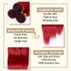 15A Brazilian Bundles Human Hair 100% Unprocessed Virgin Remi Human Hair Straight 3 bundles straight (Red, 20 22 24) view 3