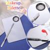 2 in 1 Set Makeup Mixing Palette, Stainless Steel Foundation Palette with Spatula for Mixing Foundation Eye Shadow Eyelash Nail Art view 3