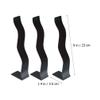 Cabilock 3PCS Acrylic Hair Clip Organizer Holder Hair Clip Display Stand Hair Accessories Organizer Professional Hair Clips Acrylic Hair Clip Storage Rack Hair Barrette Display Stand Organizer Black view 4