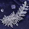 AMORARSI Crystal Wedding Hair Comb Bridal Hair Accessories Pearl and Rhinestone Bridal Side Combs for Women and Girls Silver view 4