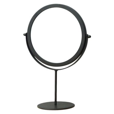 Beaupretty Round Makeup Mirror Elegant Design Rotating Desktop Vanity Mirror for Bedroom Use Premium Sturdy Material for Daily Cosmetics and Grooming