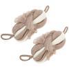 Beaupretty 2pcs Bath Flower Shower Scrubber Soft Exfoliating for Back Massage Tool Stripes view 1
