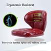 LSHAOBO Rolling Swivel Office Stool with Backrest, PU Leather Adjustable Hydraulic Chair with Wheels for Office Massage Spa L(Color:Red) view 3