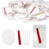 100 Pack Hotel Vanity Kit Individually Wrapped, Bulk Hotel Amenities Kit, Hotel Hospitality Set, Hygiene Products Include Cosmetic Cotton Pads, Cotton Swabs, Nail File (Paper Sticks) view 1