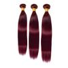 15A Brazilian Bundles Human Hair 100% Unprocessed Virgin Remi Human Hair Straight 3 bundles straight (99J, 20 22 24) view 2
