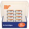 Dollar Shave Club | 4 Blade Razor Refills (8 Pack) | Swift Rinse Blades for Longer and Thicker Hair view 1