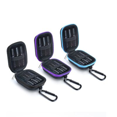 vipolish 3 PCS Essential Oil Carrying Case Suit for 6pcs Roller Bottles Mini Storage Bag Portable Double-Layer Organizer for Essential Oil Random Color