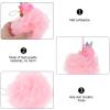 KALLORY 2pcs Bath Poufs for Boy Girl Exfoliating Mesh and Gentle Body Scrubbers for Fun Bath for Boys and Girls Easy to Grip and view 4