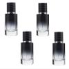 30ML Glass Perfume Bottles Empty Gradient Black Spray Perfume Bottles with Black Screw Lid Refillable Portable Empty Square Perfume Atomizer Vials Refillable Cosmetic Containers for Perfume Essential Oils Liquids (4) view 1