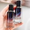 30ML Glass Perfume Bottles Empty Gradient Black Spray Perfume Bottles with Black Screw Lid Refillable Portable Empty Square Perfume Atomizer Vials Refillable Cosmetic Containers for Perfume Essential Oils Liquids (4) view 3