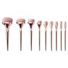 Beaupretty 9pcs Makeup Brush Electroplated Handles Stylish and Practical Beauty Tools for Women for Travel Home Use and Professional Application view 1