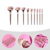 Beaupretty 9pcs Makeup Brush Electroplated Handles Stylish and Practical Beauty Tools for Women for Travel Home Use and Professional Application view 2