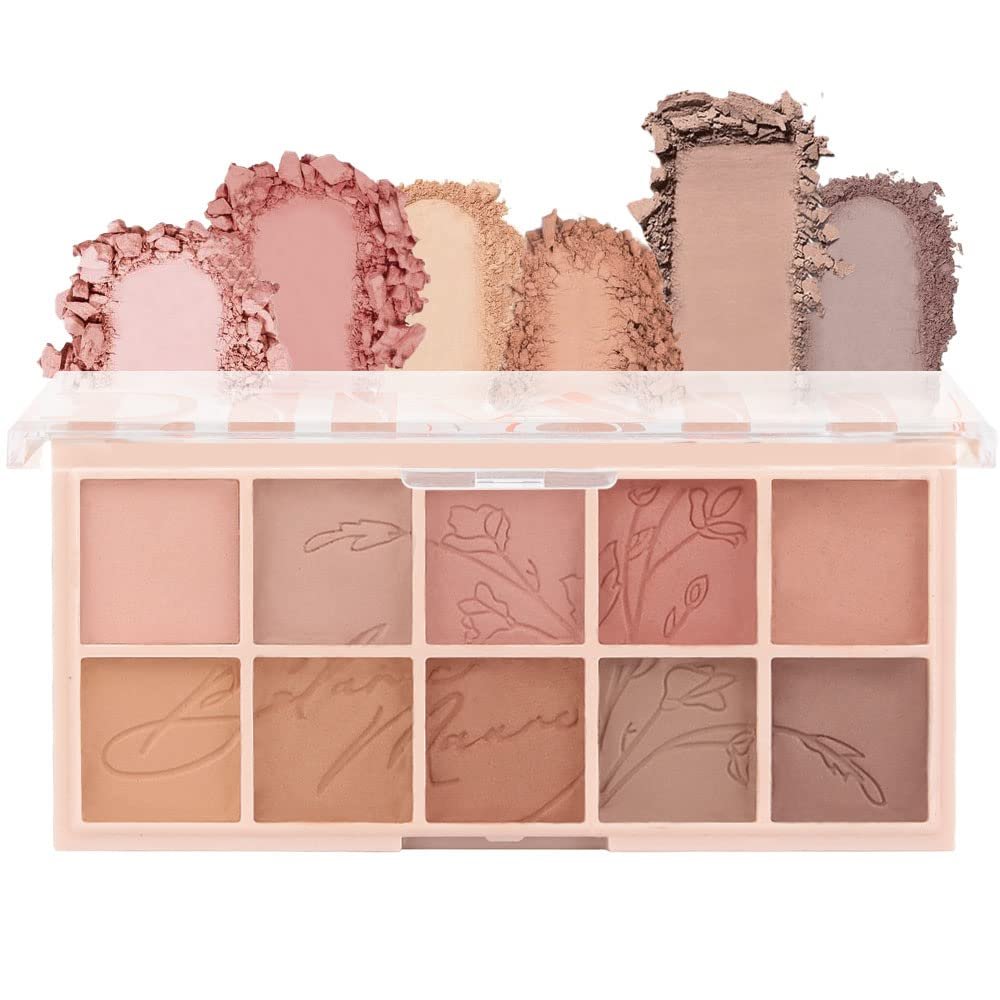 AMY'S DIARY 12Color Light Pink Purple Eyeshadow Palette, Long-Lasting, and Highly Pigmented. Elevate Your Eye Makeup Unleash Your Unique Style (Nude Pink)