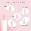 Beetles Gel Liner Nail Art Polish Set Pastel Gel Nail White Gold Red Glitter Neon French Tip Nails Polish Paint Swirl Built Thin Brush in Bottle Soak off Uv Lamp Nails Art Kit Gifts for Women view 4
