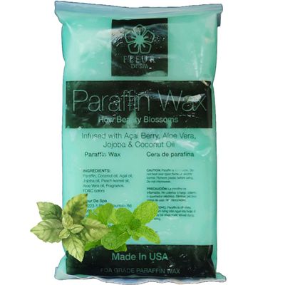 Paraffin Wax Refills 1lb by FLEUR DE SPA  Made in USA  Infused with Coconut & Jojoba Oils  Moisturizing, Hydrating & Soothing for Hands, Feet & Body  Spa & Home Use