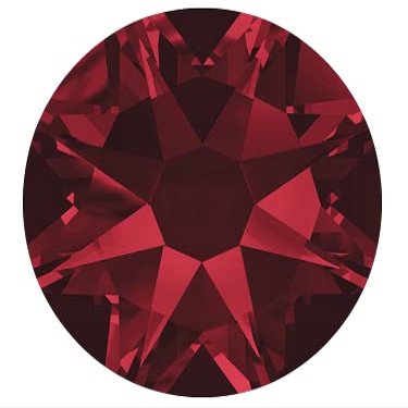 Star Bright Flatback Rhinestones - Choose Your Size - Color: Siam - 144 Pieces (SS20 (4.60mm - 4.80mm))