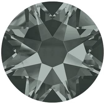 Star Bright Flatback Rhinestones 2088 - Choose Your Size - Color: Black Diamond - 144 Pieces (SS12 (3.00mm - 3.20mm))