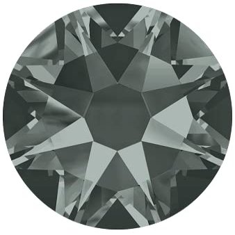 Star Bright Flatback Rhinestones 2088 - Choose Your Size - Color: Black Diamond - 144 Pieces (SS12 (3.00mm - 3.20mm))