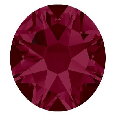 Star Bright Flatback Rhinestones 2088 - Choose Your Size - Color: Ruby - 144 Pieces (SS20 (4.60mm - 4.80mm))