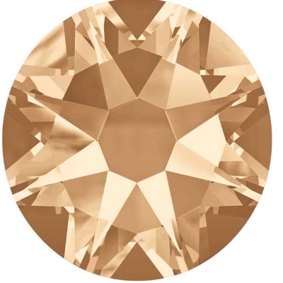 Star Bright Flatback Rhinestones 2088 - Choose Your Size - Color: Crystal Golden Shadow - 144 Pieces (SS20 (4.60mm - 4.80mm))