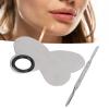 Makeup Mixing Palette, Stainless Steel Makeup Palette with Color Mixing Stick Set, Cosmetic Mixing Palette with Spatula for Makeup Artist view 2