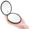 Magnifying Compact Mirror for Purse - 1x/10x Magnification Travel Makeup Mirror 4 inch Double-Sided Folding Mirror,Handheld Small Pocket Mirror for Gift,Travel Essentials view 2