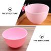 FOMIYES 3Pcs Silicone Facial Mixing Bowl Facemask Bowl Cosmetic Beauty Tools for Home Salon Spa Face Skin Applicator Bowl view 3