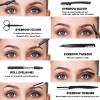 Eyebrow Razor Kit, 6 in 1 Professional Eyebrow Grooming Set for Women and Men, Including 3 Eyebrow Razors Trimmer,1 Tweezer,1 Scissor,1 Eyelashes Roller,1 Storage Bag view 3
