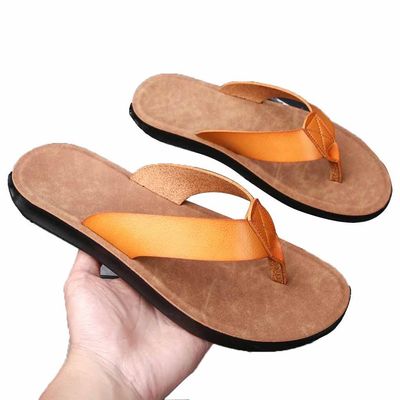 GHYUB Slippers for Women and Men Quick Drying, PU Open Toe Soft Flip-Flops, Non-Slip Shower Spa Bath Pool Gym House Sandals for Indoor & Outdoor (Color : Orange, Size : EUR47)