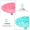 FOMIYES 3pcs Silicone Makeup Brush Reusable Brush Cleaners for Home Salon Use Soft Comfortable Cleaning Pads view 3