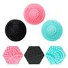FOMIYES 3pcs Silicone Makeup Brush Reusable Brush Cleaners for Home Salon Use Soft Comfortable Cleaning Pads view 4