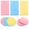 120 Pieces Facial Sponge Compressed,Professional Makeup Removal Sponge,Round Face Cleaning Sponge for Spa,Exfoliating,Mask(Yellow,Pink,Blue) view 1
