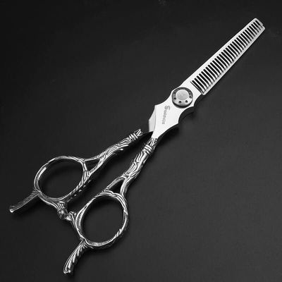 Hair Cutting Scissors, Hair scissors set 6 inch Stainless Steel Scissors professional scissors thinning scissors barber tools (Color : Thinning Scissors)