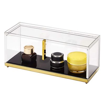 ASFD Makeup Case Makeup Holder Acrylic Cosmetics Storage Box Vanity Makeup Organizer Storage Bathroom Bedroom Clear Organizer for Drawer (Color : Clear b)