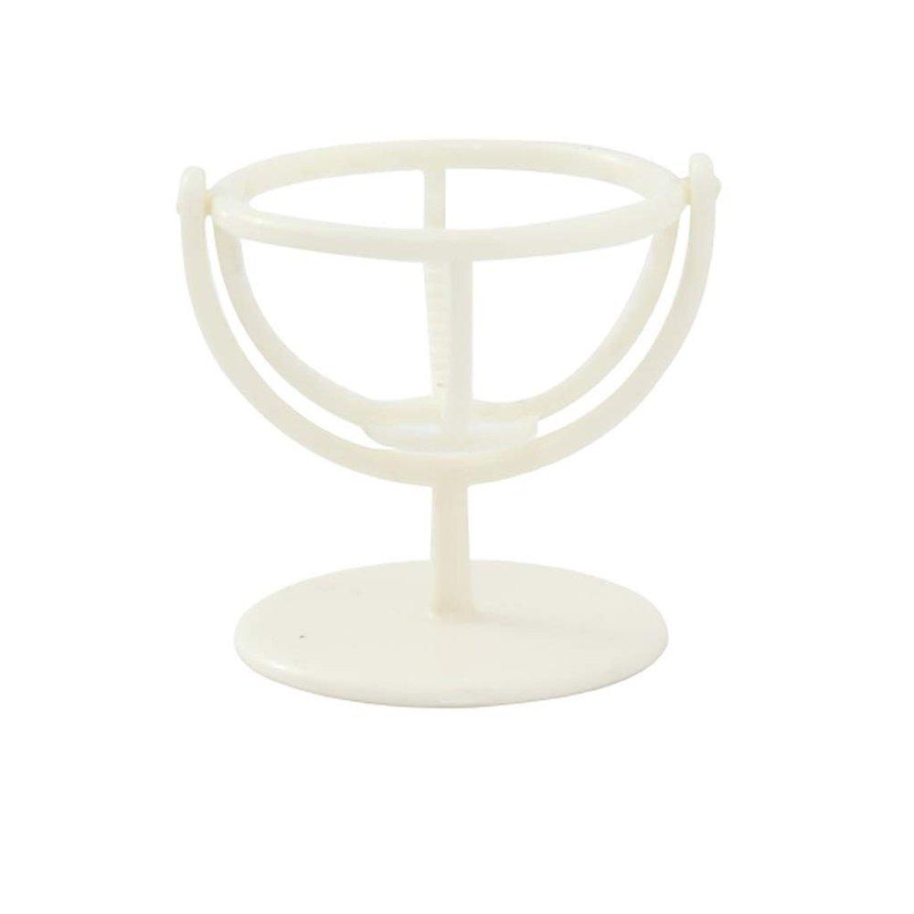 ASFD Makeup Case Spinning Beauty Sponge Egg Holder Makeup Sponge Egg Display Drying Stand Storage Egg Powder Puff Organizer for Drawer (Color : White)