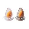 ASFD Makeup Case Tray Beauty Sponge Egg Holder Makeup Sponge Egg Display Stand Storage Egg Powder Puff Plastic Elegant Organizer for Drawer (Color : Black+Clear) view 1