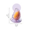 ASFD Makeup Case Tray Beauty Sponge Egg Holder Makeup Sponge Egg Display Stand Storage Egg Powder Puff Plastic Elegant Organizer for Drawer (Color : Black+Clear) view 2