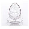 ASFD Makeup Case Tray Beauty Sponge Egg Holder Makeup Sponge Egg Display Stand Storage Egg Powder Puff Plastic Elegant Organizer for Drawer (Color : Black+Clear) view 3