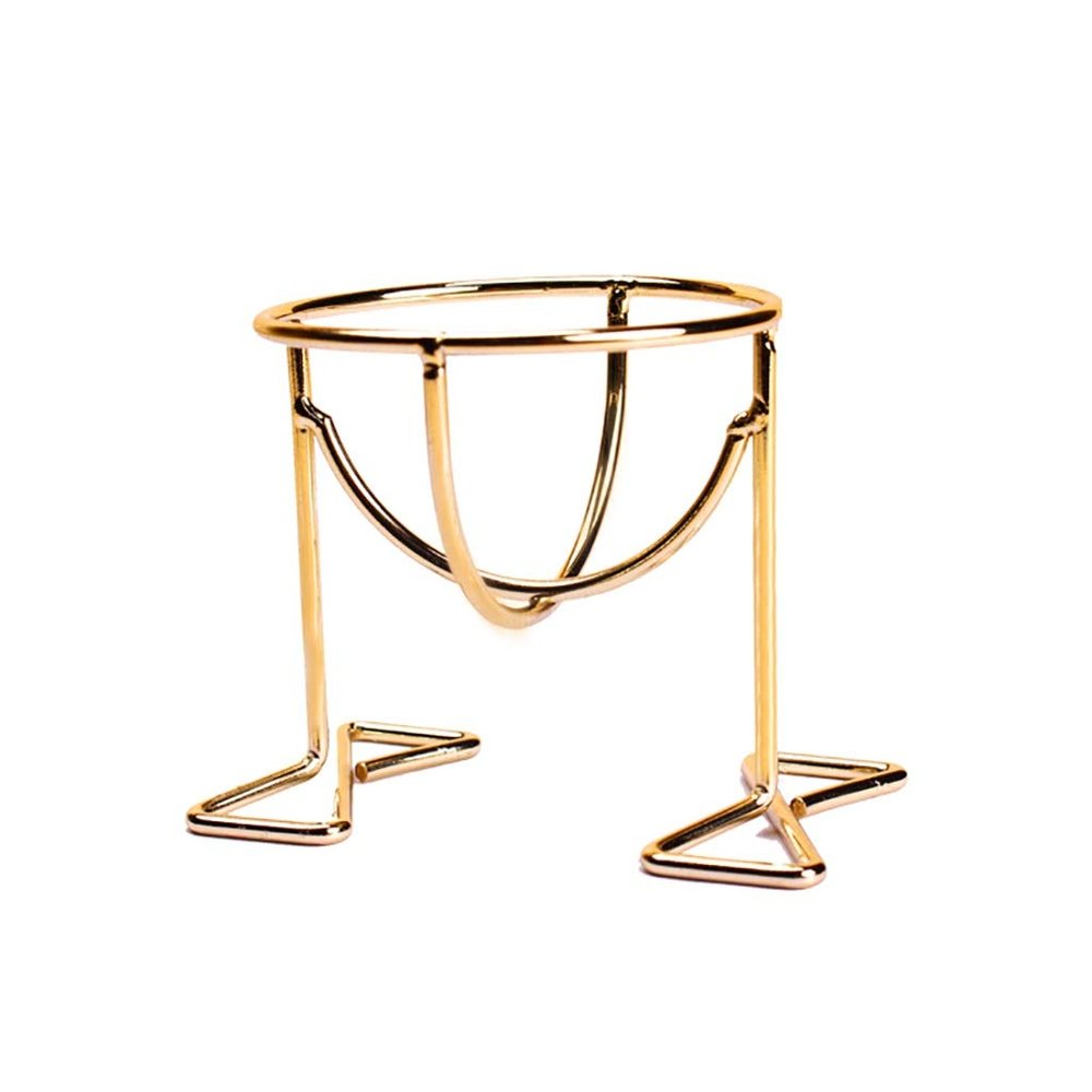 ASFD Makeup Case Metal Beauty Sponge Egg Holder Makeup Sponge Egg Display Stand Storage Egg Powder Puff Gold Cute Organizer for Drawer (Color : Gold)
