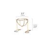 ASFD Makeup Case Metal Beauty Sponge Egg Holder Makeup Sponge Egg Display Stand Storage Egg Powder Puff Gold Cute Organizer for Drawer (Color : Gold) view 2