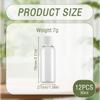 12 Pcs 30ml 1oz Plastic Empty Bottles Travel Size Containers with Lids Leak Proof Small Cosmetic Jars for Lotion Shampoo Cream Toiletries view 2